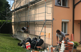  Chantier remise en maçonnerie des façades à Fesches-le-Châtel